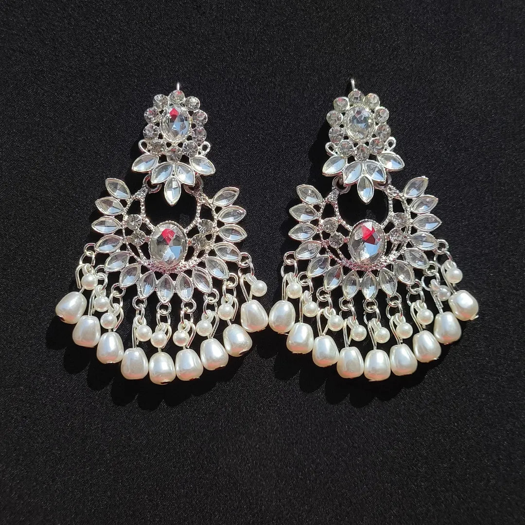 White Pearl Jhumka