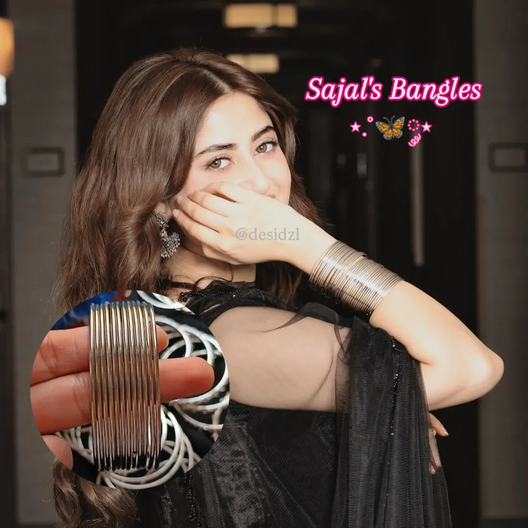 Silver Steel Bangles