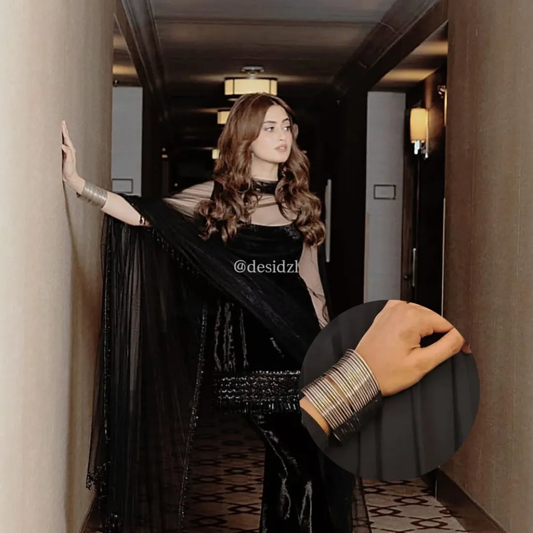 Silver Steel Bangles